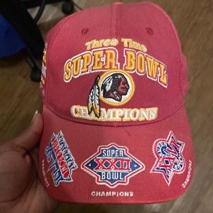 Three time championship hat